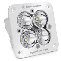 Baja Designs Flush Mount Squadron Pro White LED Auxiliary Light Pod (Spot Beam; Clear)