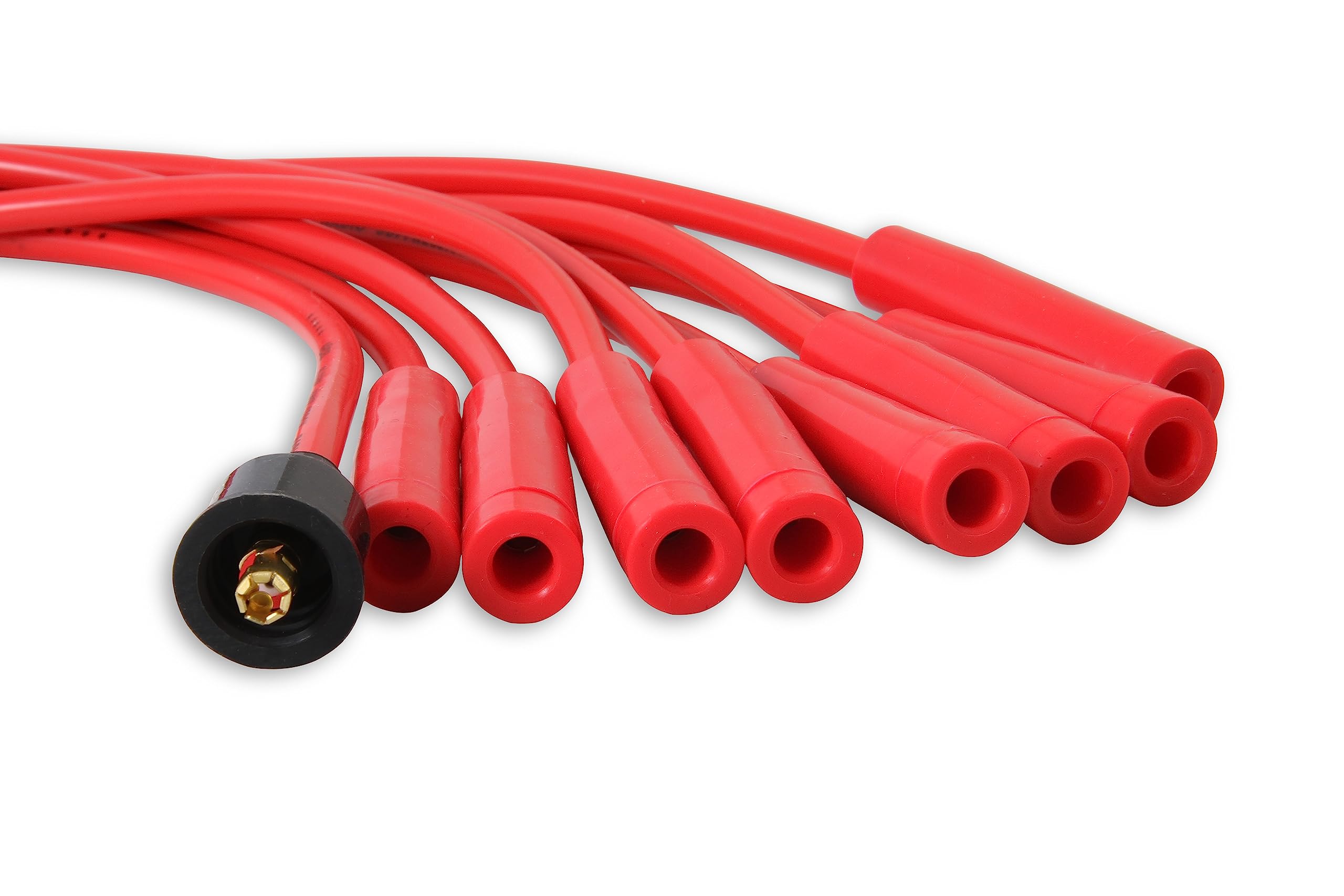 Spark Plug Wire Set ACCEL 4040R - 8mm - Red Wire with Red Straight Boots