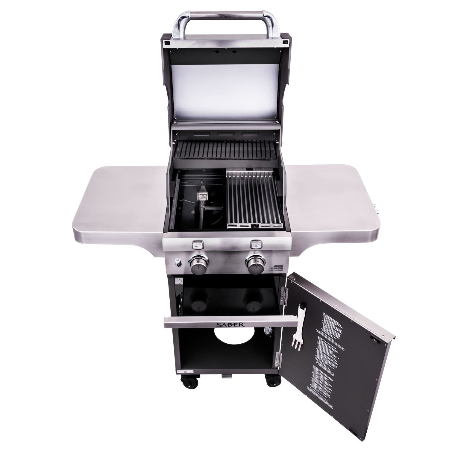 2-Burner Saber Cast Stainless Grill