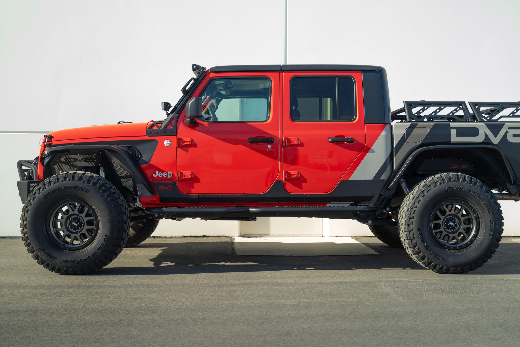 Rock Skins DV8 Offroad for The 2020-2025 Jeep Gladiator JT | Protects Lower Body Panels from Rocks & Debris | Works with Aftermarket & Factory Fenders | Compatible with Most Sliders & Steps
