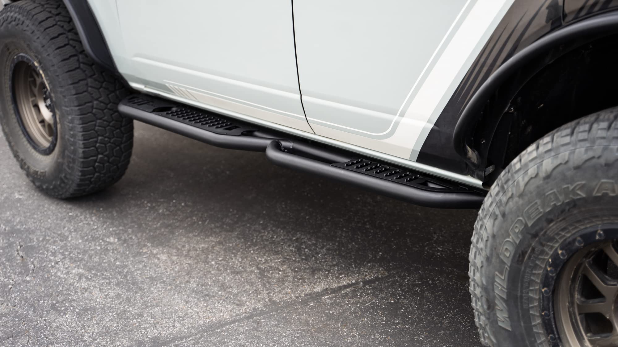 Pinch Weld Covers DV8 Offroad for 2021-2025 Ford Bronco 4-Door | Covers Up Unsightly Pinch Weld | Bolt-On Installation | Micro-Texture Black Powder Coat