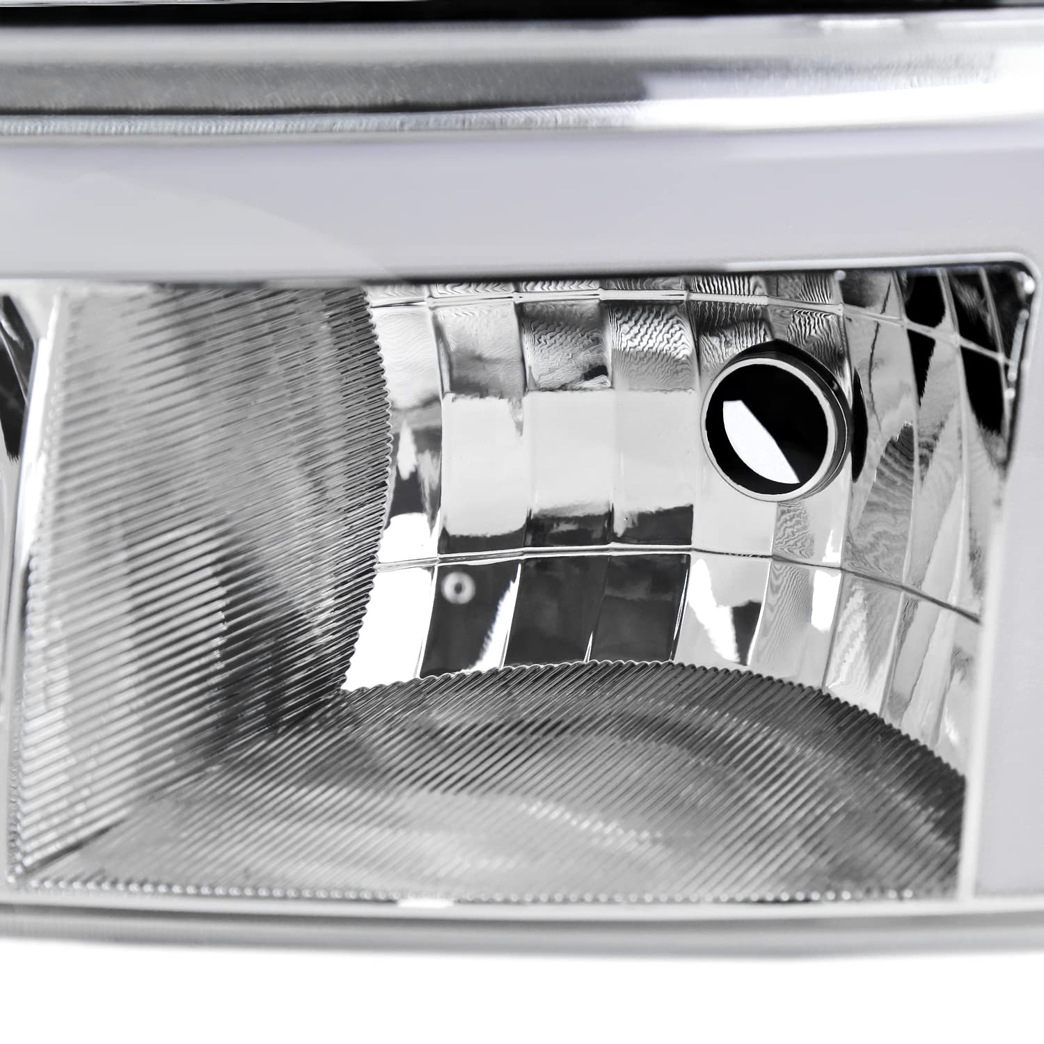 Chrome LED Tube Headlights + Sequential Bumper Lights SPEC-D TUNING Compatible with 1999-2006 GMC Sierra 1500/2500/3500