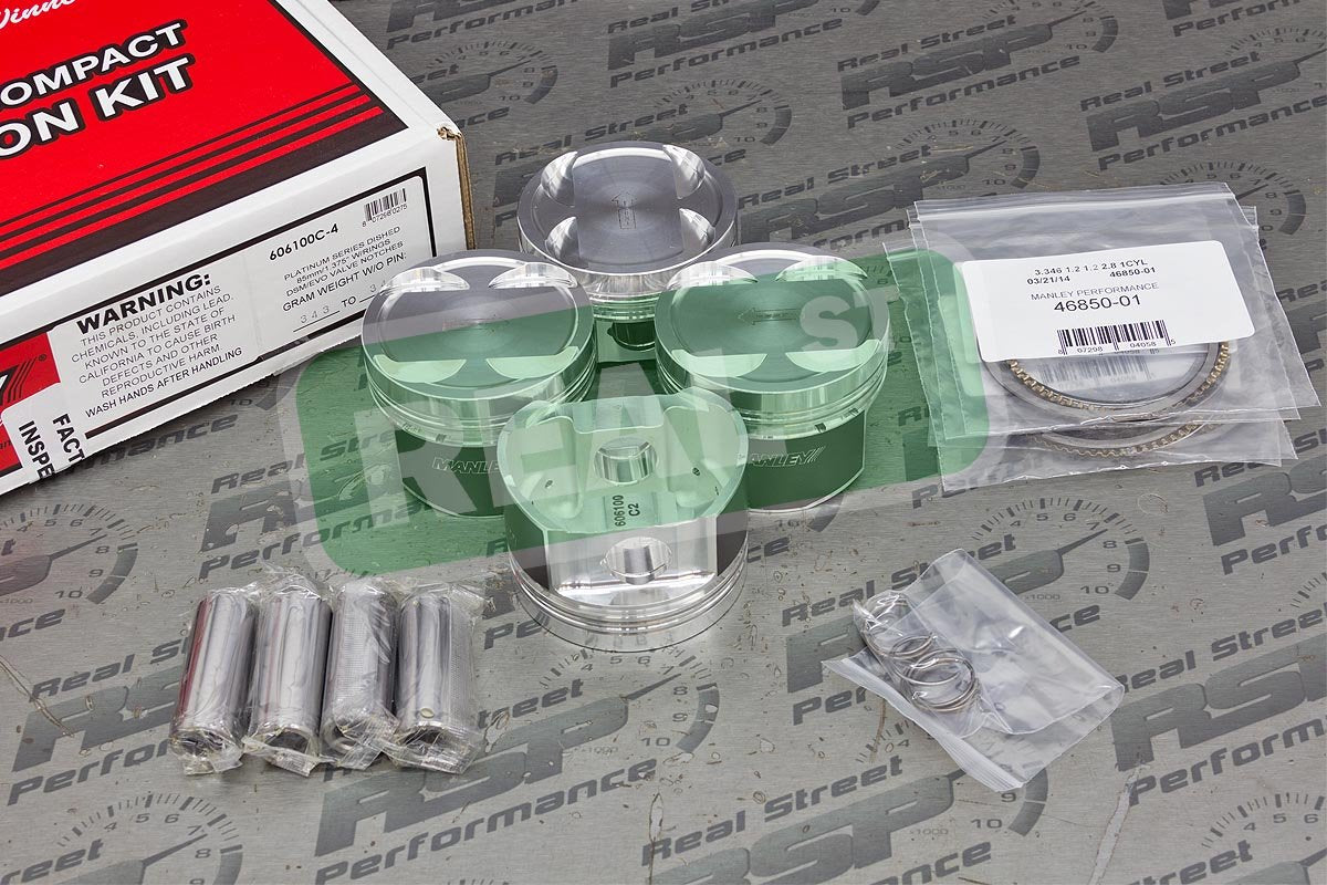 606100C-4 Manley Dish Piston with Rings