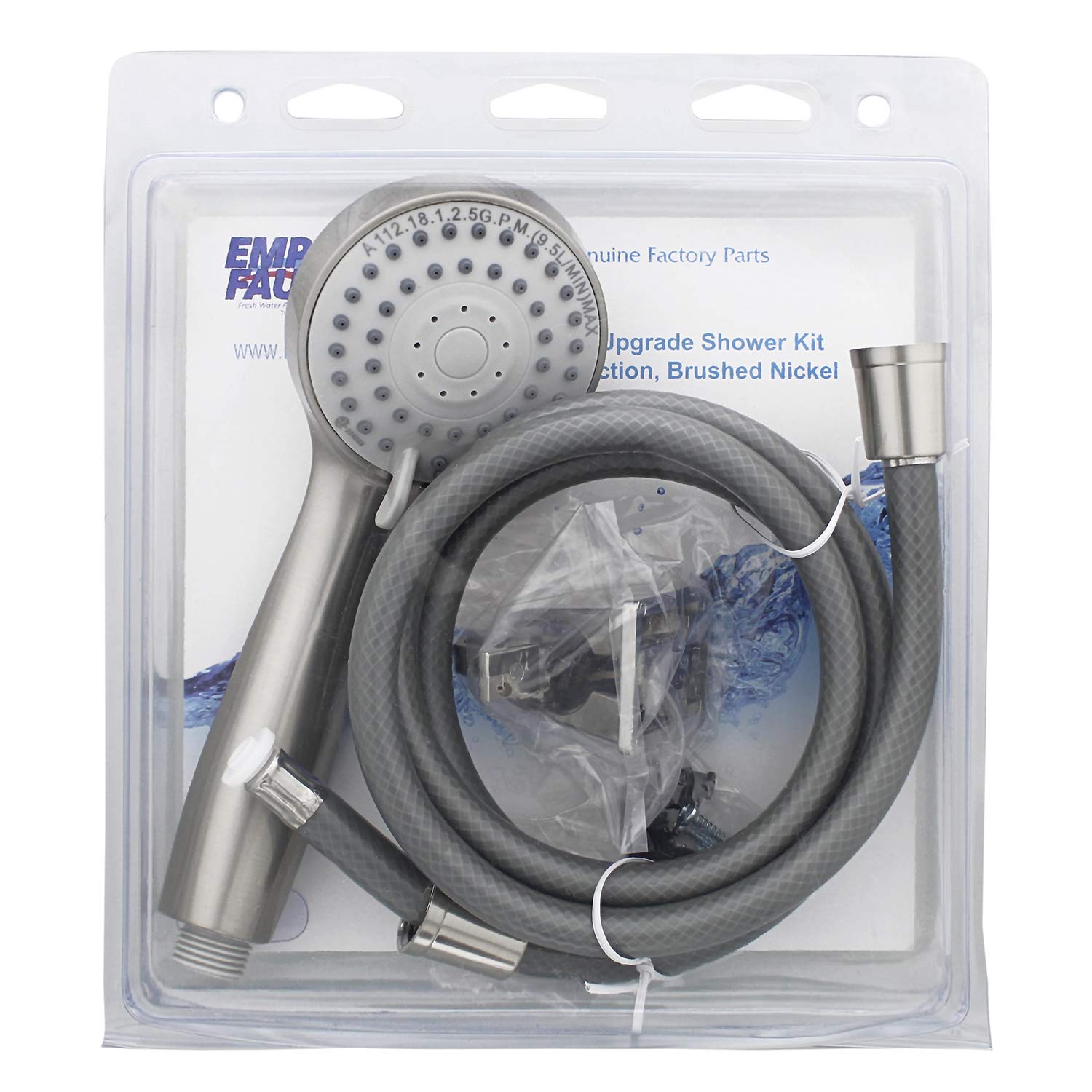 Deluxe Upgraded Empire Faucets CRD-UP-APS70N 3-Function Personal Shower Hose Kit - Brushed Nickel