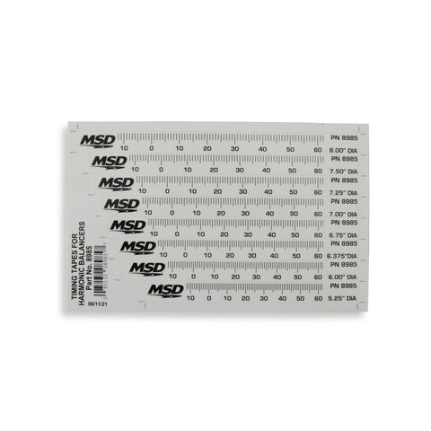 Timing Tapes MSD 8985 for Harmonic Balancers
