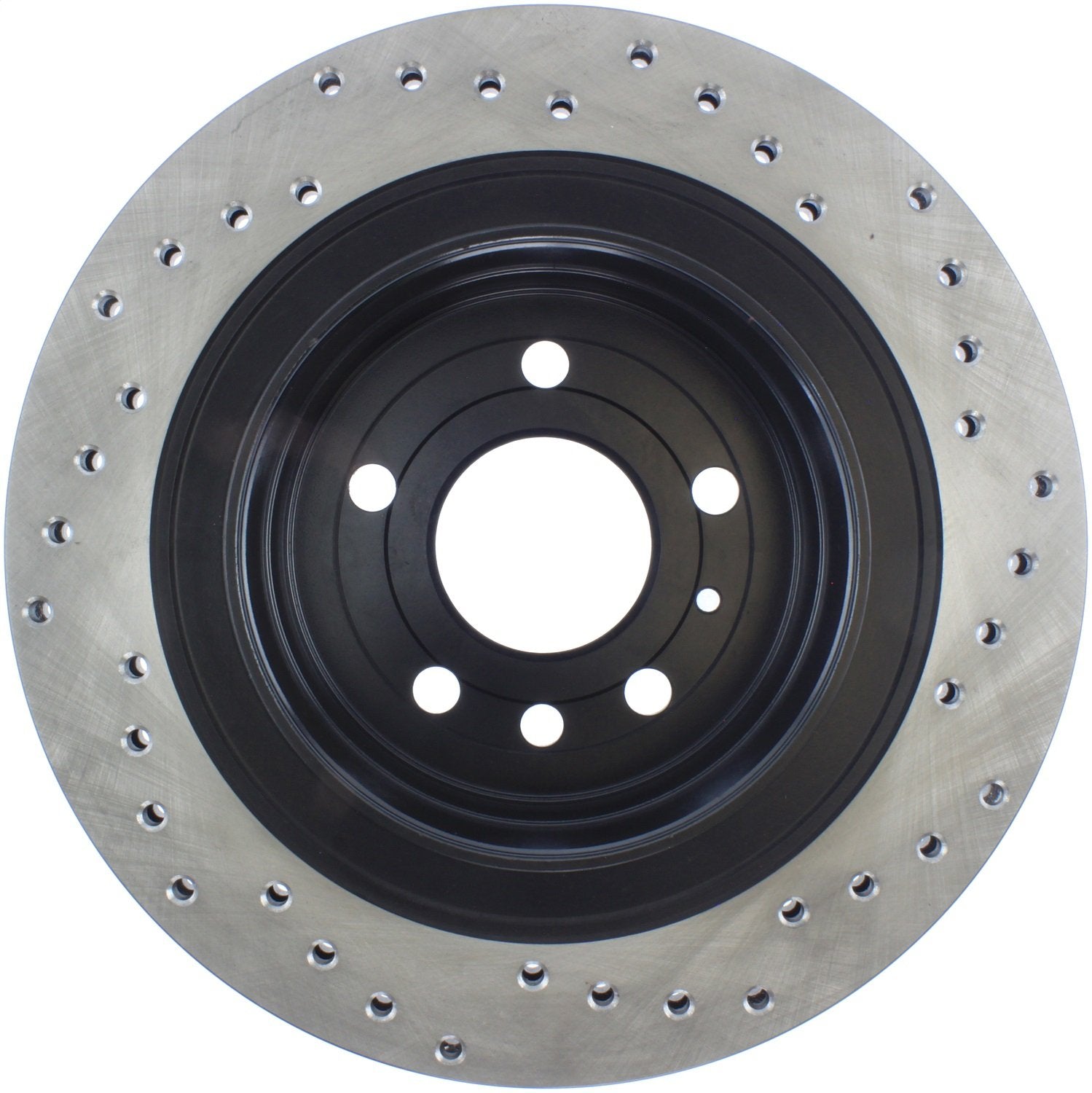 StopTech Sport 128.38015R Cross Drilled Brake Rotor (Rear Right), 1 Pack