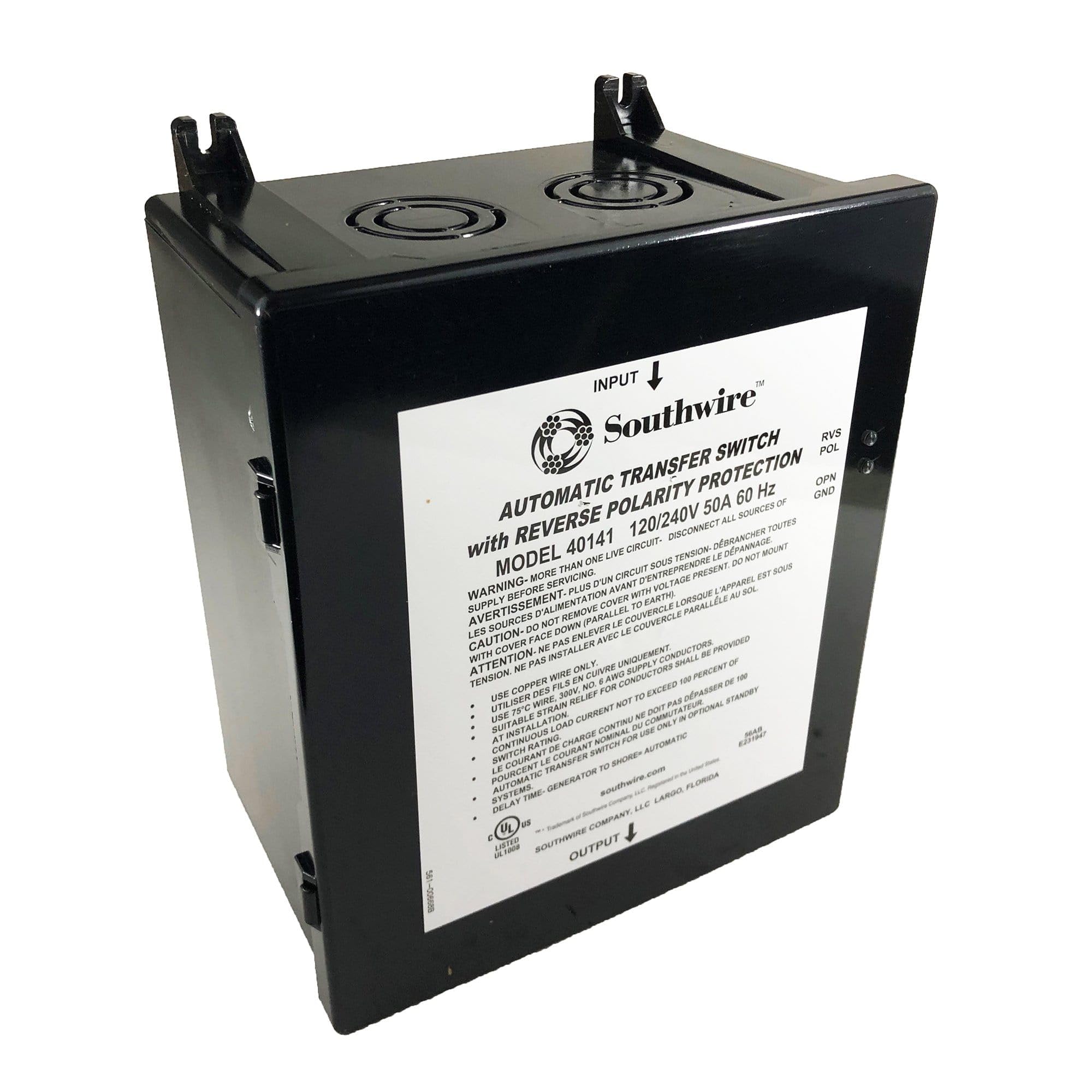 Reverse Polarity 50A Transfer Switch