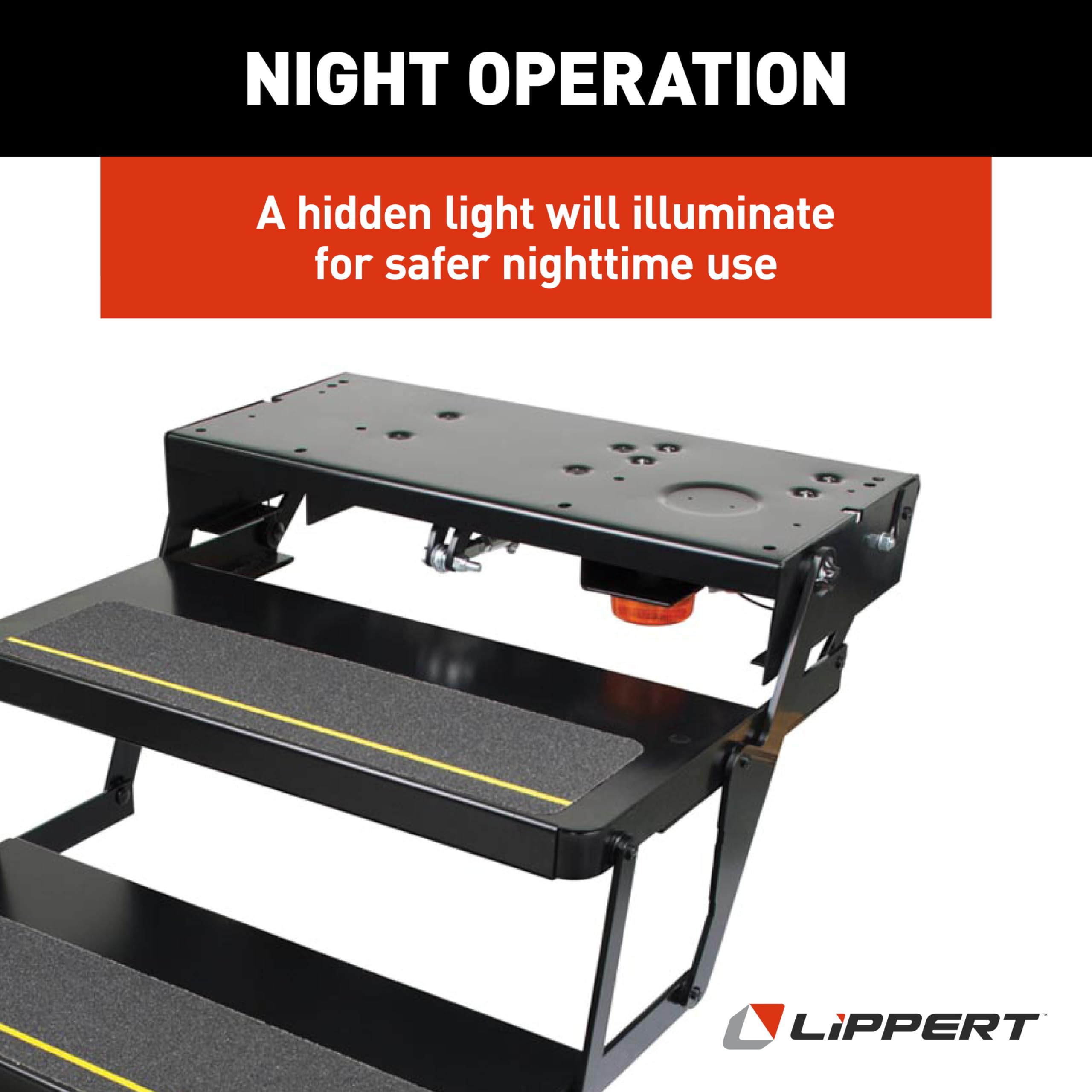 25 Series Kwikee 365837 Step Assembly with Logic Control Unit and No Switch Kit (8" Rise)