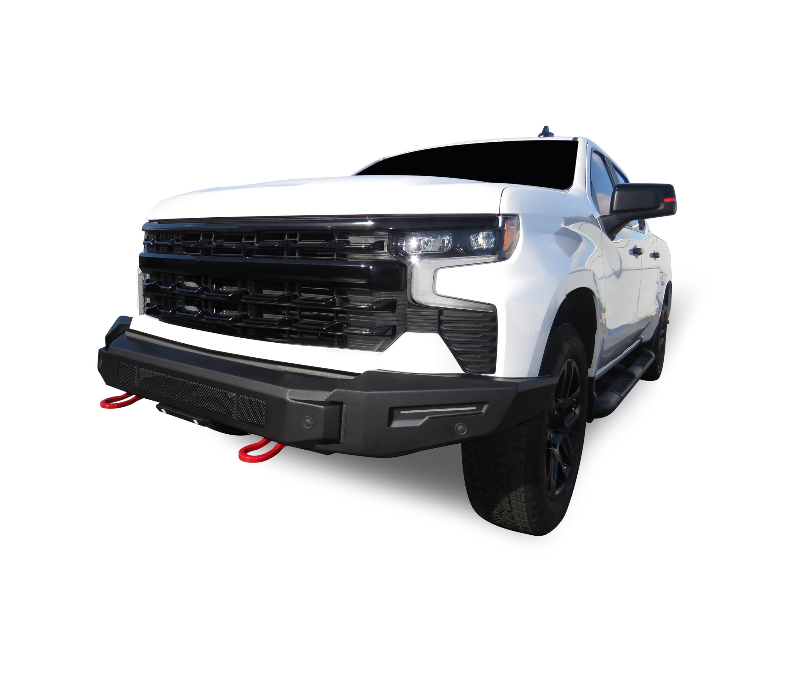 Armour II Heavy Duty Black Horse Modular Front Bumper Modular Matte Black Compatible with 2022-2024 Chevrolet Silverado 1500-AFB-SI23-BU