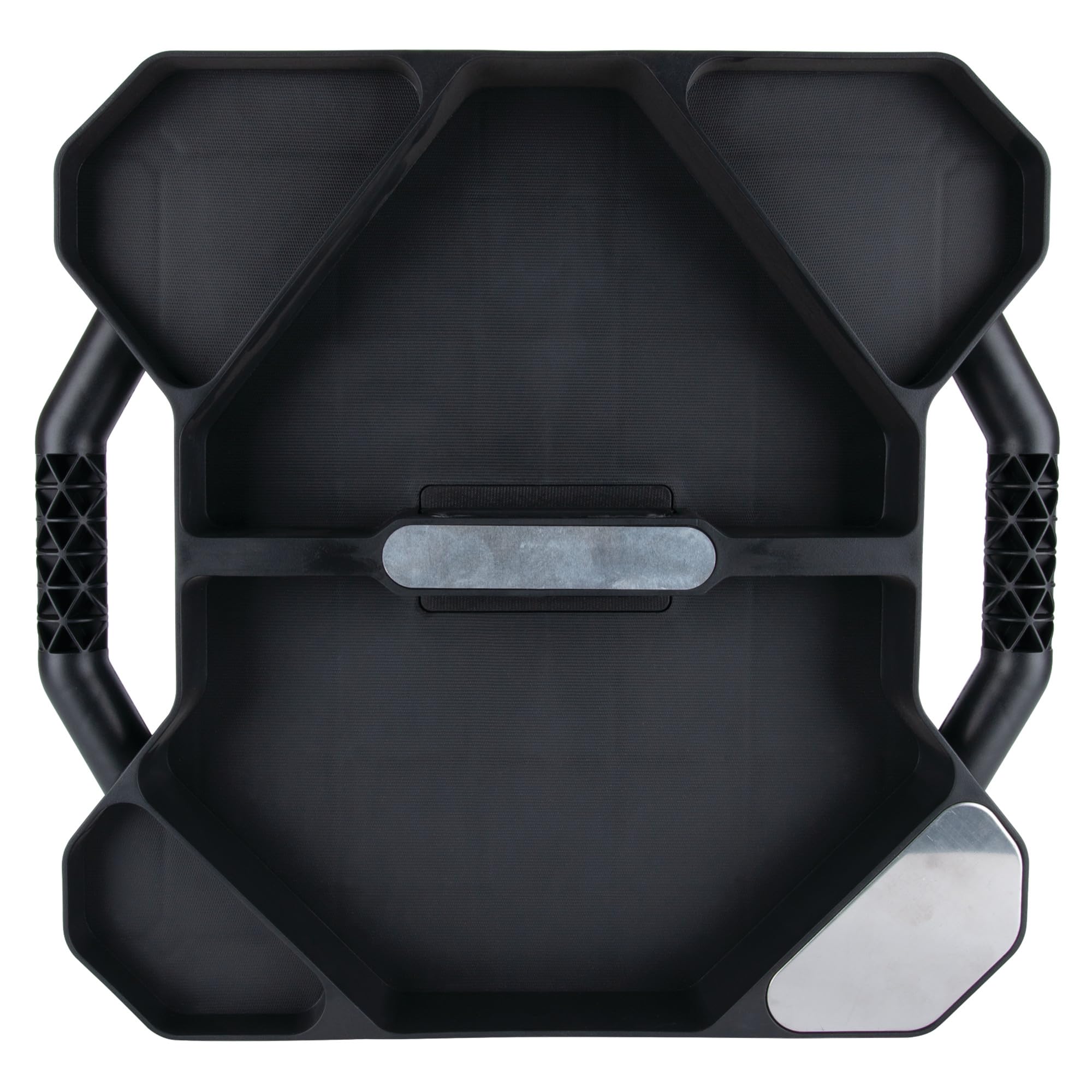 Tool Creeper Performance Tool W85032 Rolling Caddy Tray with 5 Sections for Mechanic Garage and Workshop Organization, Black, 17.13x15.75x4.75-Inches