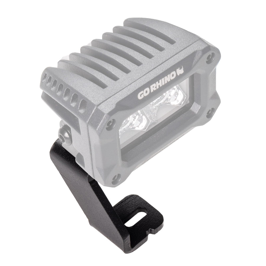 XE Hood Hinge Cube Light Mount Go Rhino | Mild Steel, Textured Black | 732270T | Fits 2015-2019 Ford F-150