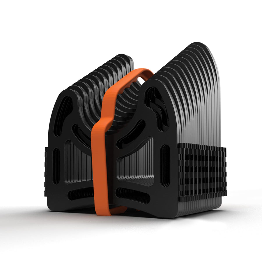 Camco RV Sidewinder Sewer Support Made from Sturdy Lightweight Plastic Curve Around Obstacles and Won't Creep Closed 15 Feet Black (43041)