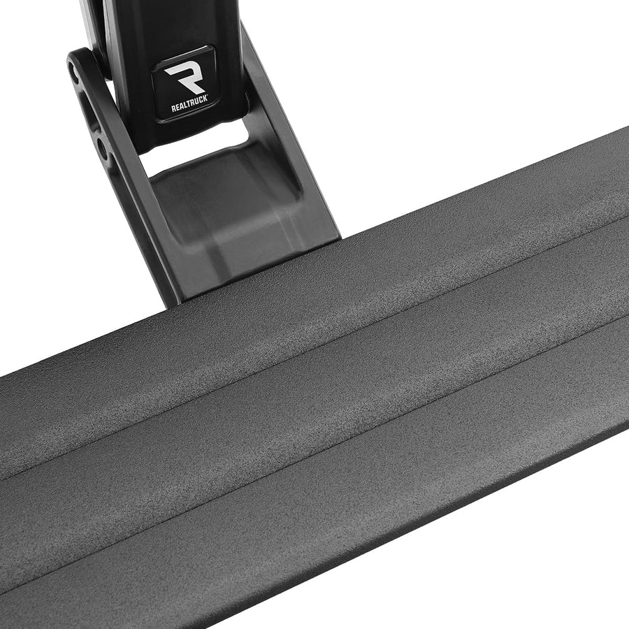 AMP Research PowerStep Vision RealTruck | Fits 2021-2024 Ford F-150 SuperCrew Cab | 96152-01A | Rust Proof Aluminum Retractable Electric Steps with LED Step Lights