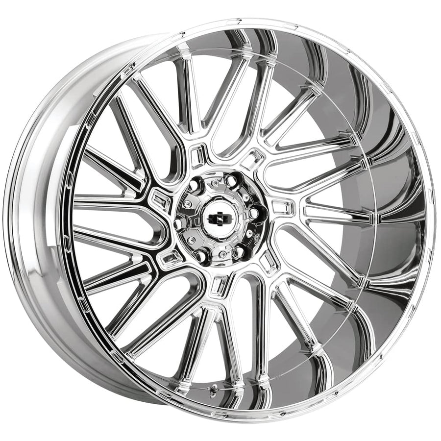 404 Brawl Vision 20x9 8x180 +12mm Chrome Wheel Rim 20" Inch