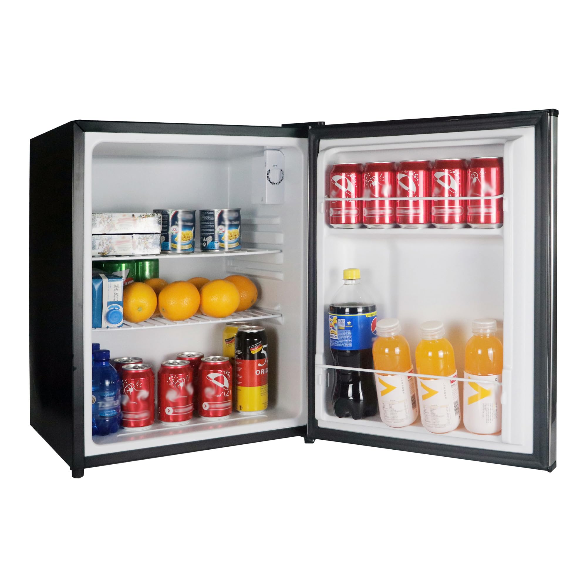 2.4 cu. ft. Magic Chef Mini Fridge in Stainless Steel Freezerless