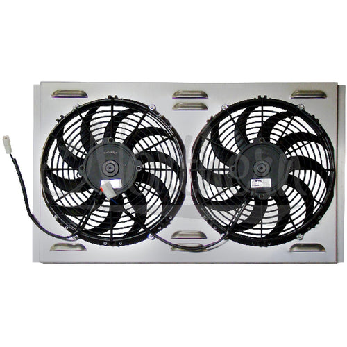Universal Northern Z40069 Dual 11" Electric Radiator Fan & Shroud Combo