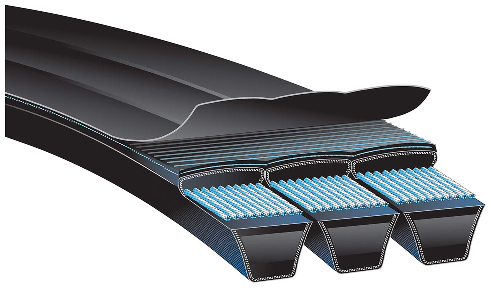 Hi-Power II Gates Powerband V-Belt
