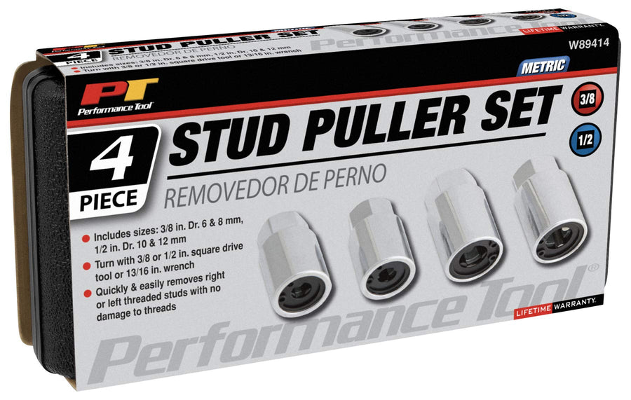 W89414 Performance Tool 4-piece Metric Stud Puller Set