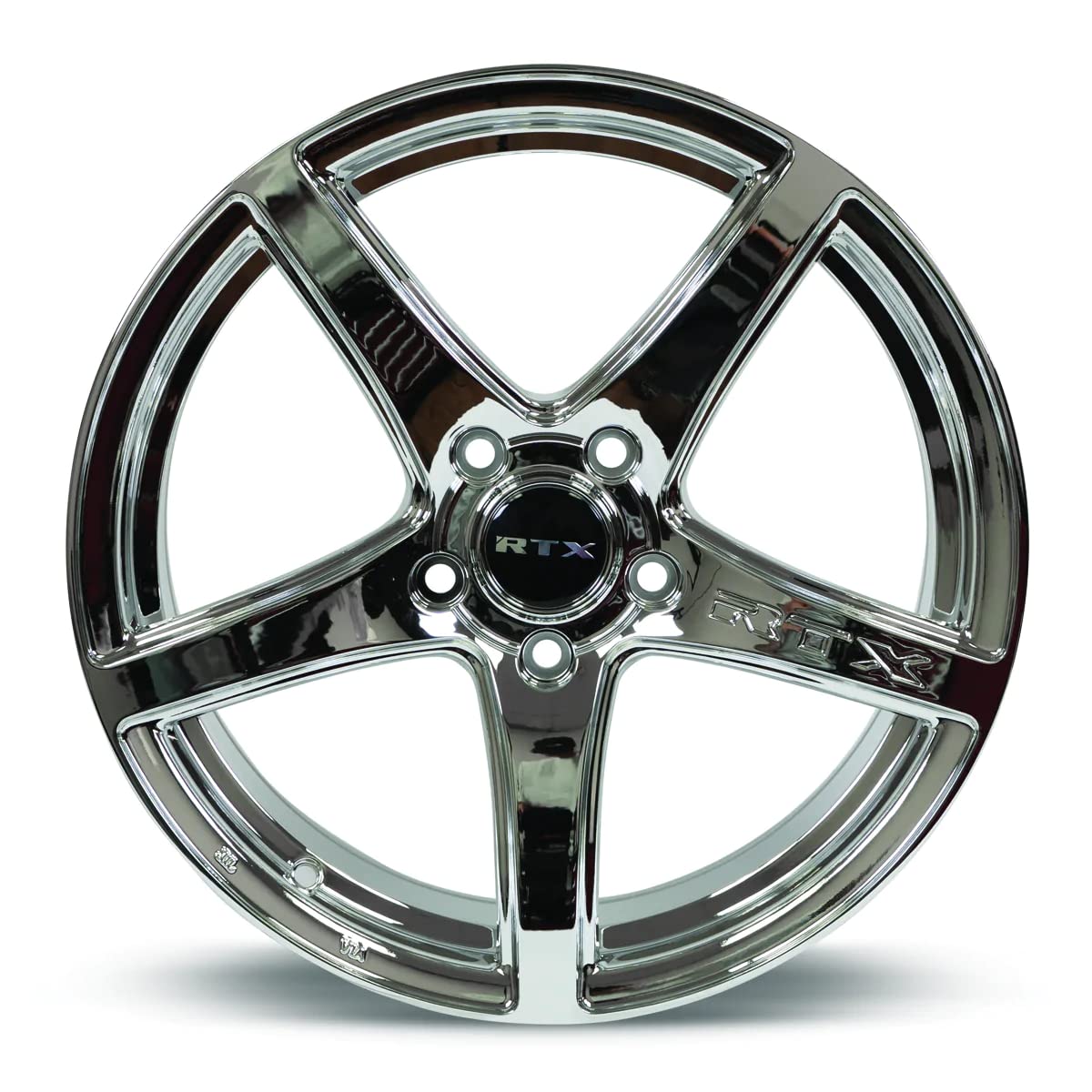 ILLUSION RTX Custom Wheel - 18x8, 42 Offset, 5x114.3 Bolt Pattern, 73.1mm Hub - Chrome PVD Rim