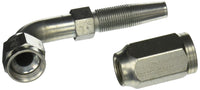 Gates Field Attachable Type T 6C2AT-6RFFORX45S for G2 Hose, 2 Wire, Female Flat-Face O-Ring Swivel, 45 Bent Tube, 3/8" ID
