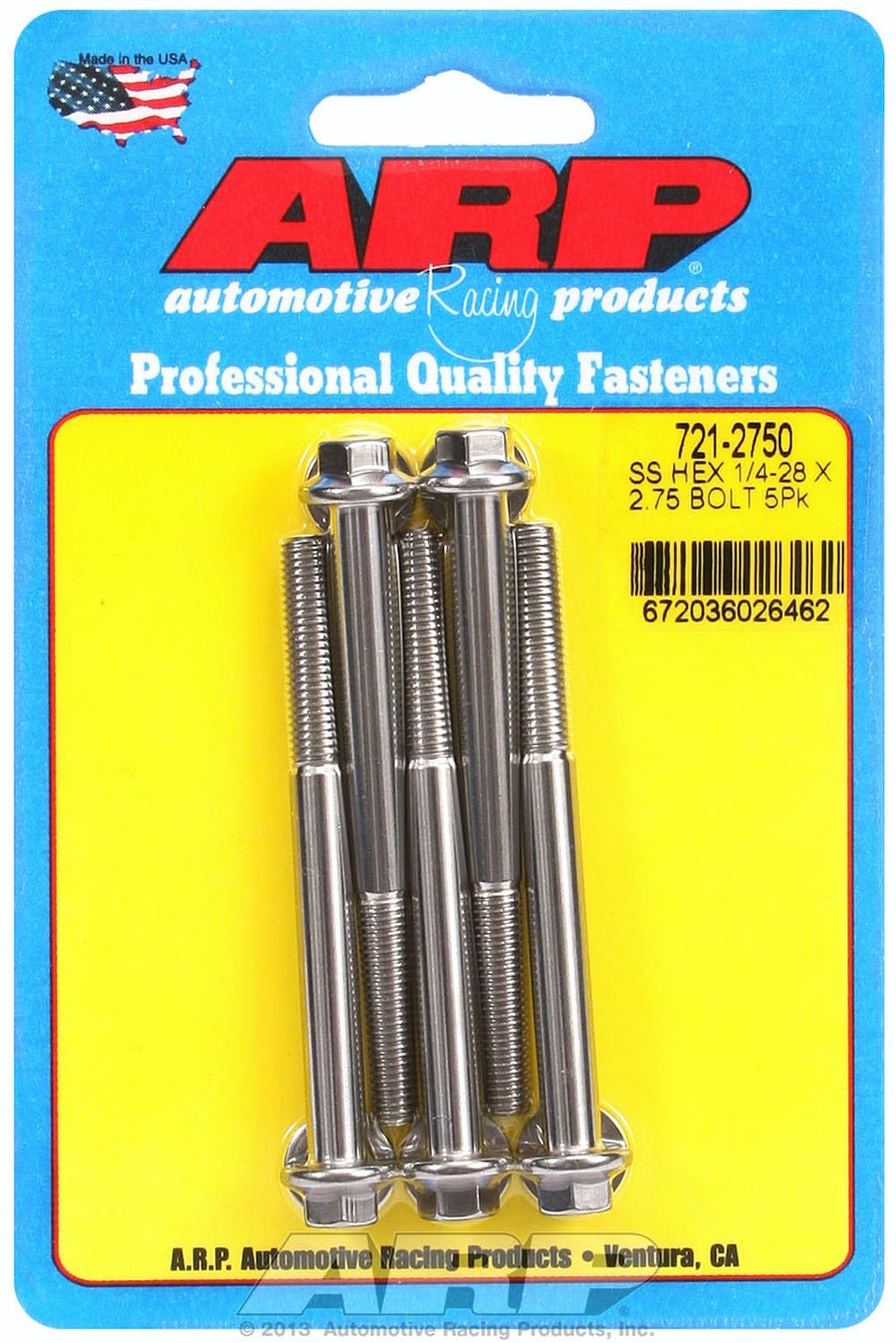 Hex Bolt ARP (721-2750), Stainless Steel