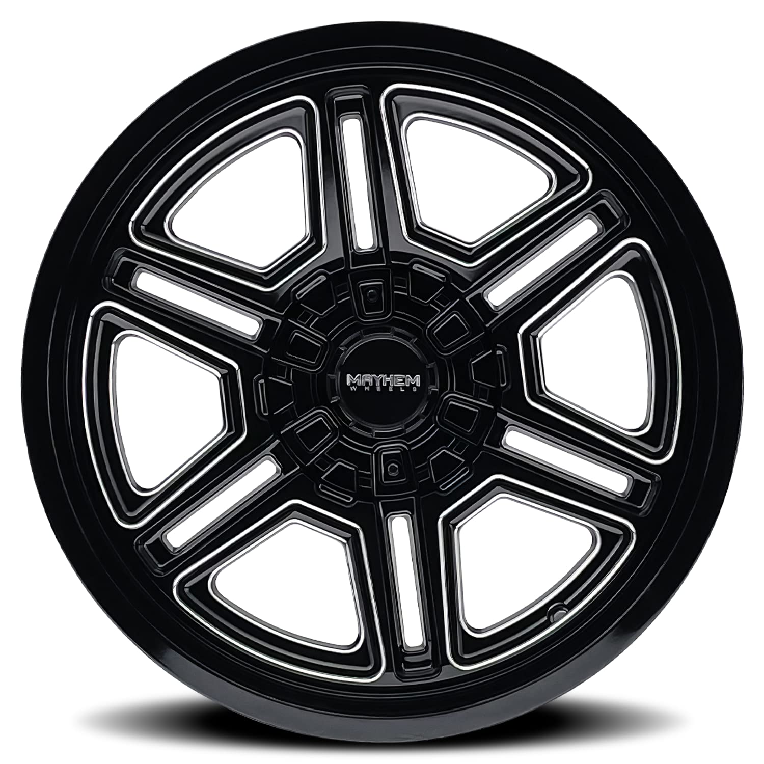 Hermosa Mayhem 8117 Black/Milled Wheel (20 x 10. inches /8 x 165 mm, -25 mm Offset)
