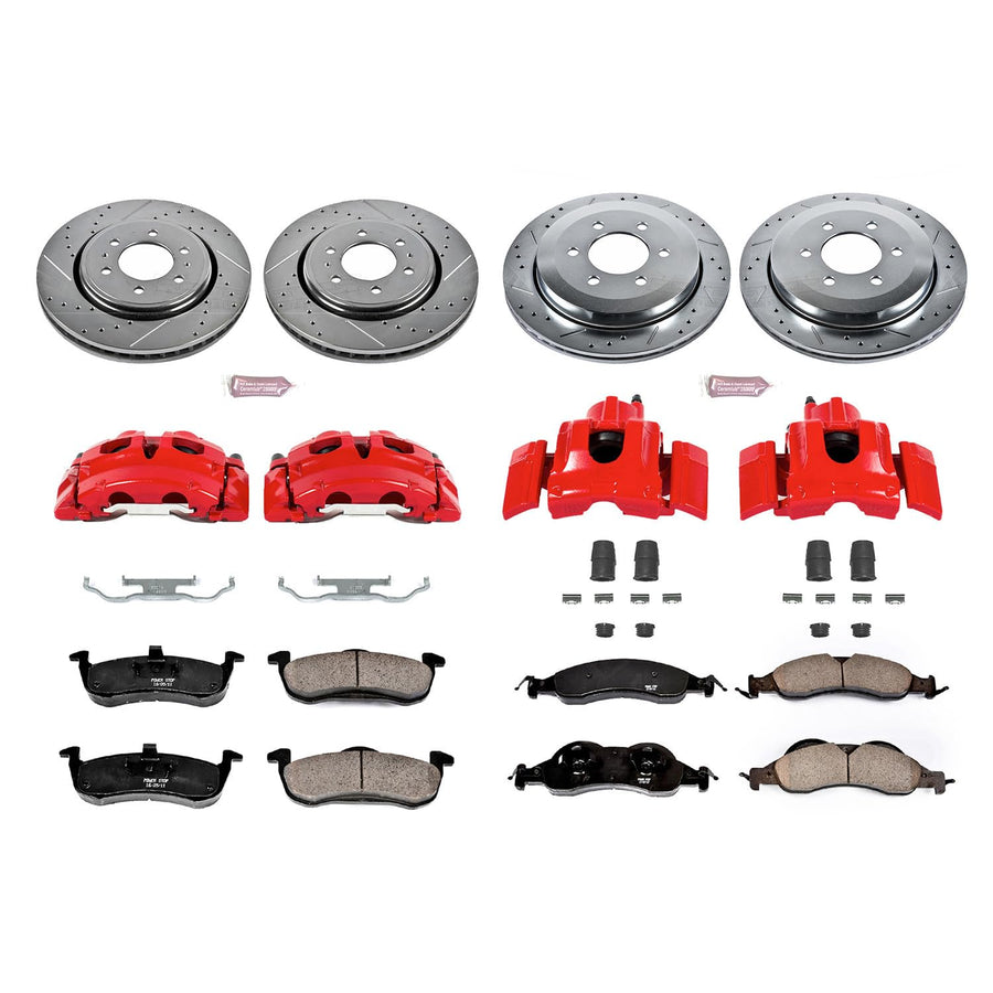 Power Stop Z23 KC4109 Evolution Sport Performance Brake Kit with Caliper For Ford Expedition 2007-2009, Lincoln Navigator 2007-2009 [Model Specific]