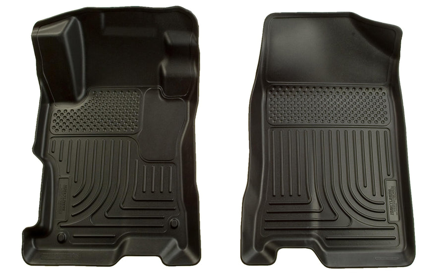 Husky Liners Floor Mats Weatherbeater | Fits 2006-2009 Ford Fusion & Mercury Milan; 2007-2009 Lincoln MKZ | Front Row, 2-pc Black - 15521