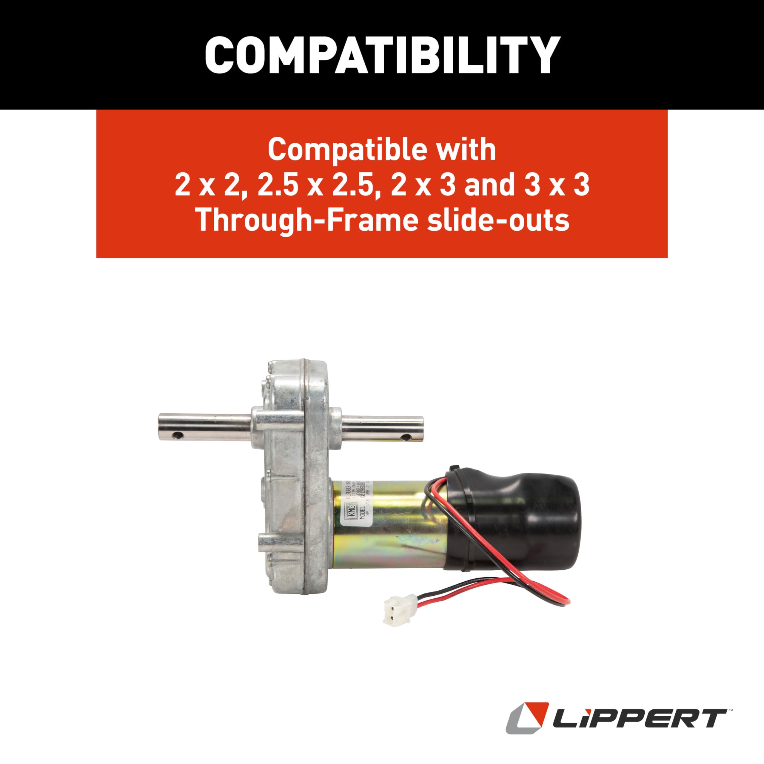 Klauber Lippert 138449 D-300 RV Slide-Out Motor (3/4 inches Drive)