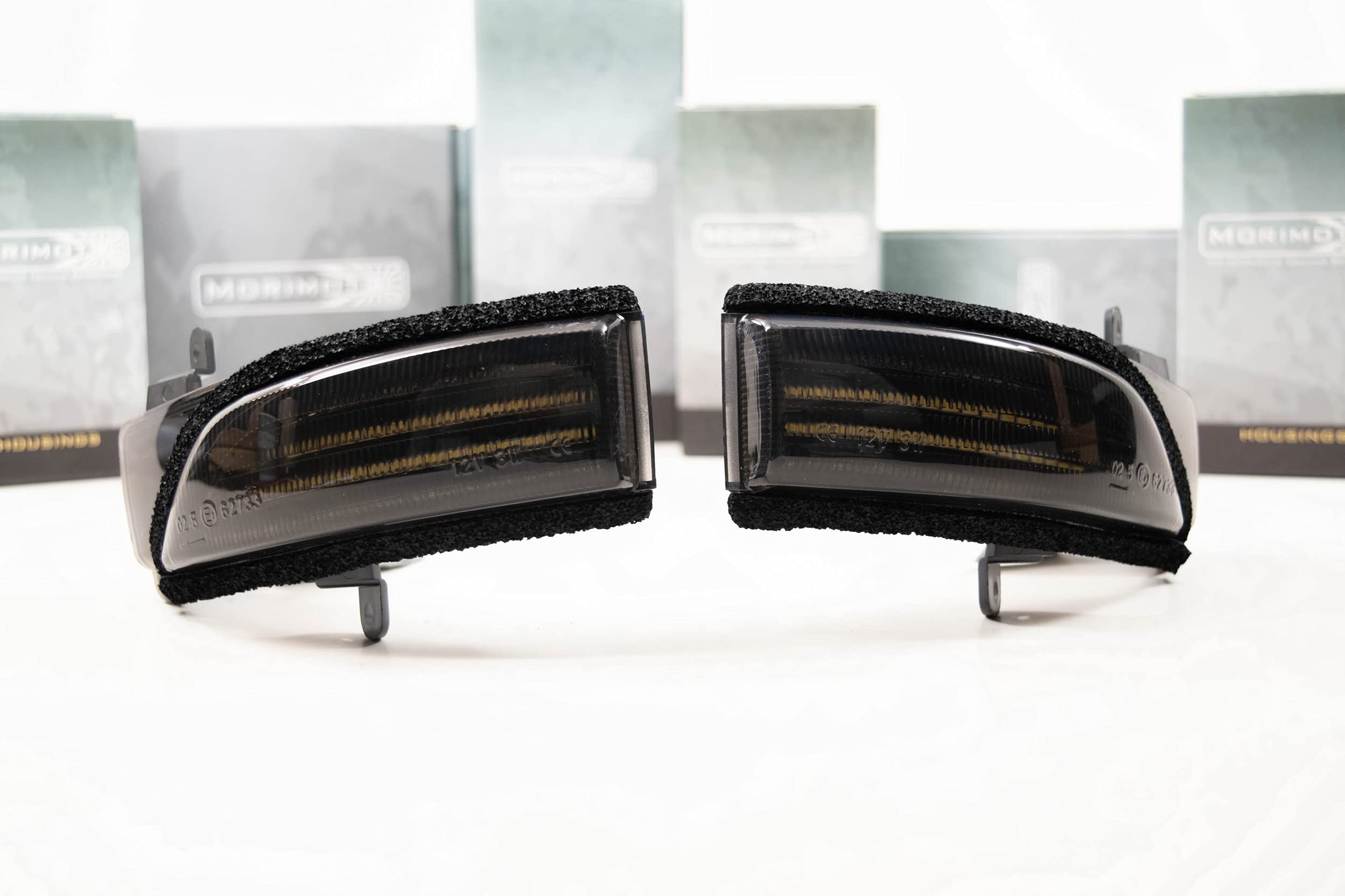 Morimoto XB LED Side Mirror Lights, Housing Smoked, Fits Many Subaru Applications (10-20), Plug and Play Assembly, Easy Install, Front Amber LED Lights (1x LFM48)