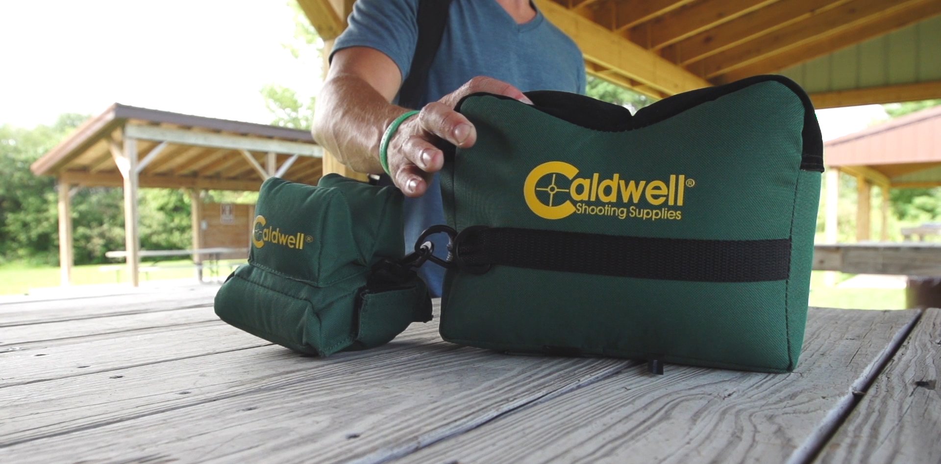 Caldwell Boxed Combo DeadShot Front and Rear Bag with Durable Construction and Water Resistance for Outdoor, Range, Shooting and Hunting