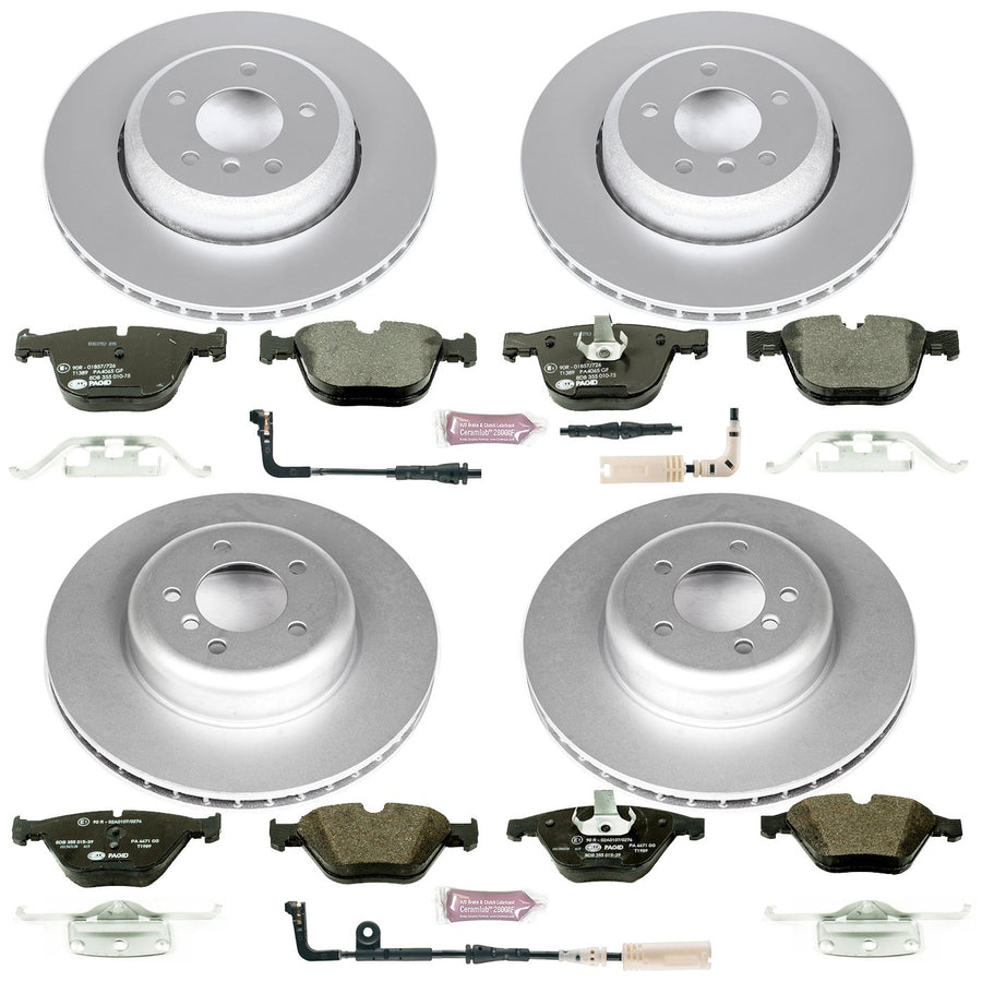 Power Stop ESK2877 Euro-Stop Brake Kit Front & Rear For BMW 535i 2008-2010, BMW 545i 2004-2005, BMW 550i 2006-2010, BMW 645Ci 2004-2005, BMW 650i 2006-2010 [Model Specific]