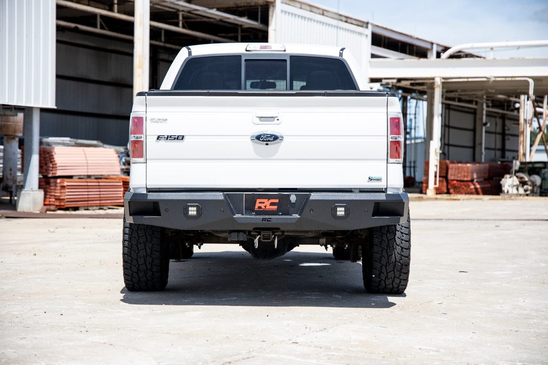 Rough Country Rear Heavy Duty Bumper w/LEDs for 2009-2014 Ford F-150-10768