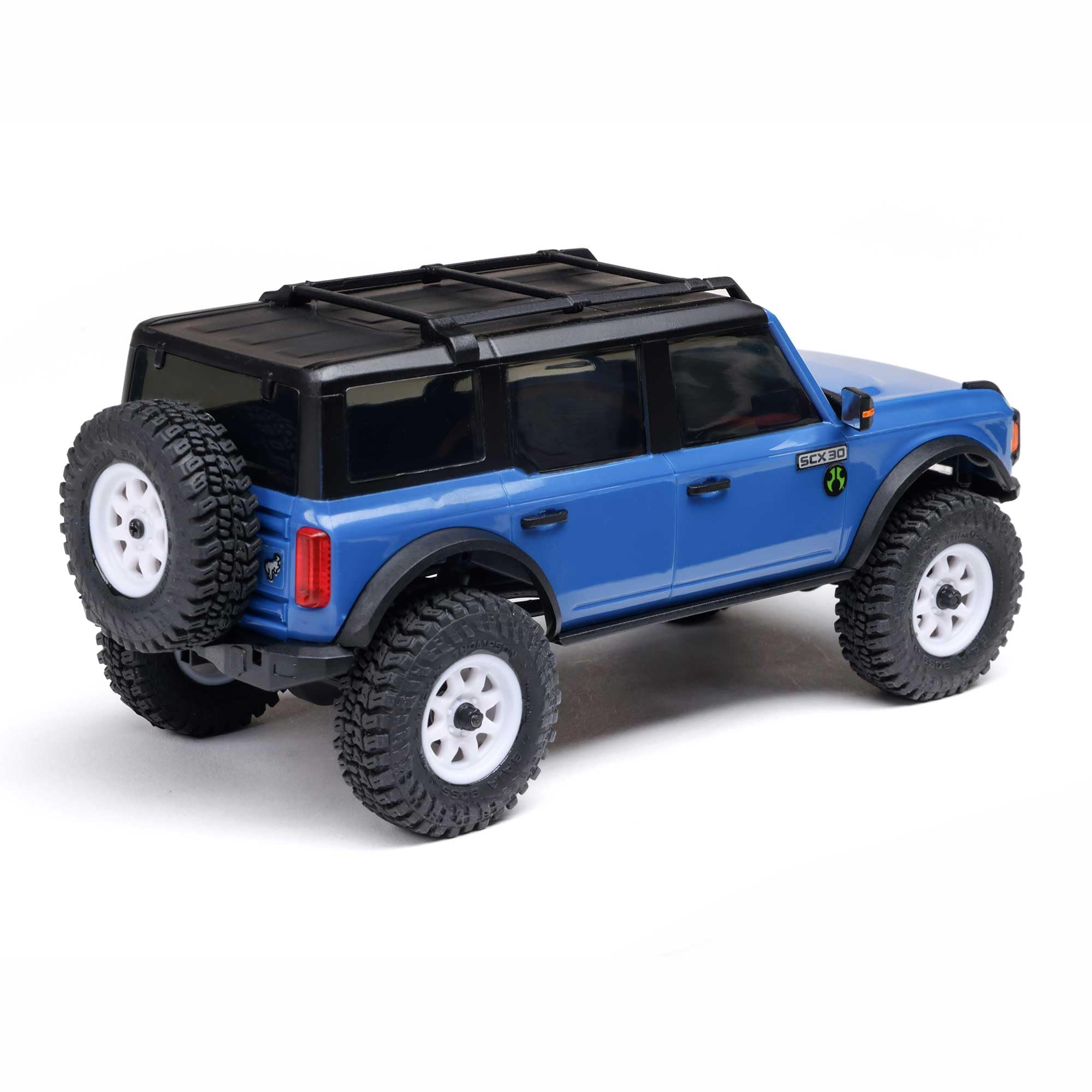 1/30 Axial SCX30 Ford Bronco 4X4 RTR Brushed Rock Crawler (Battery & Charger Included), Blue, AXI-2048T1