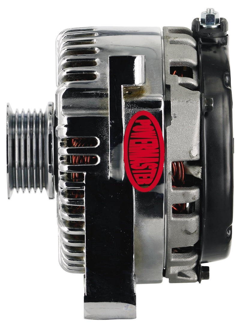 Alt Ford Powermaster 4G Chrome 200A 6 grv Pulley V MTG I-D-A VR