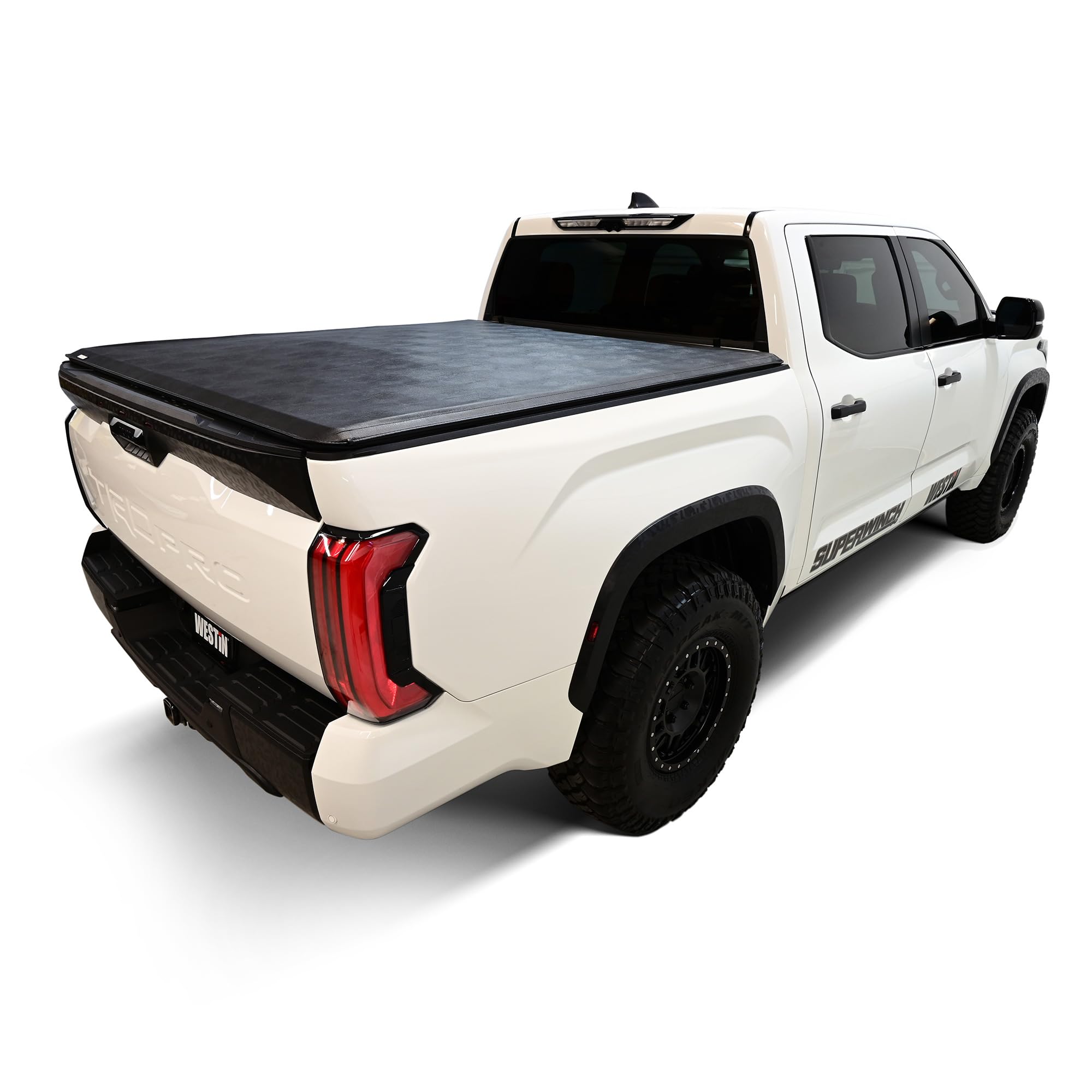 Westin Roll-Up Tonneau Cover, Hook and Loop Attachment, Vinyl Top, Black, 5 ft 7 in Bed, Compatible with Toyota Fullsize Truck 2022-24, Kit