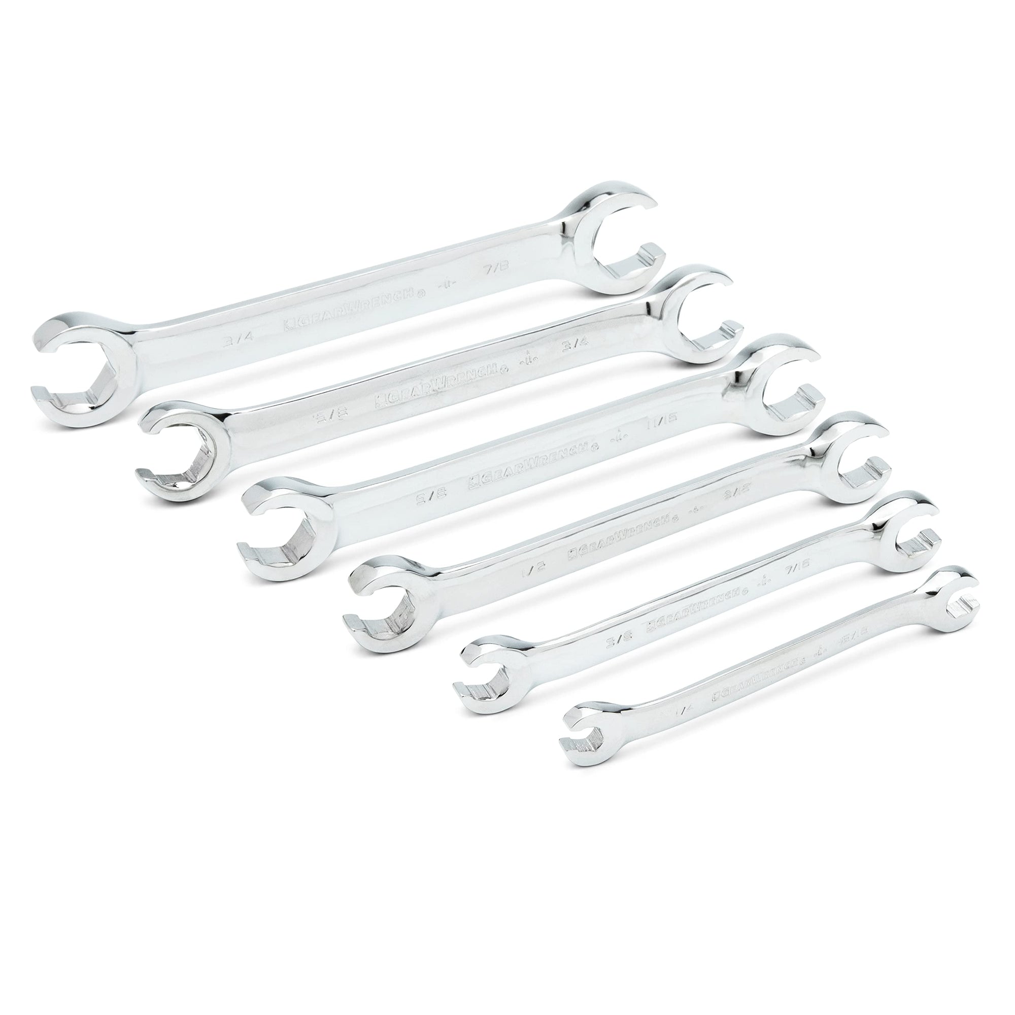 6 Pc. GEARWRENCH Flare Nut Wrench Set, SAE - 81907