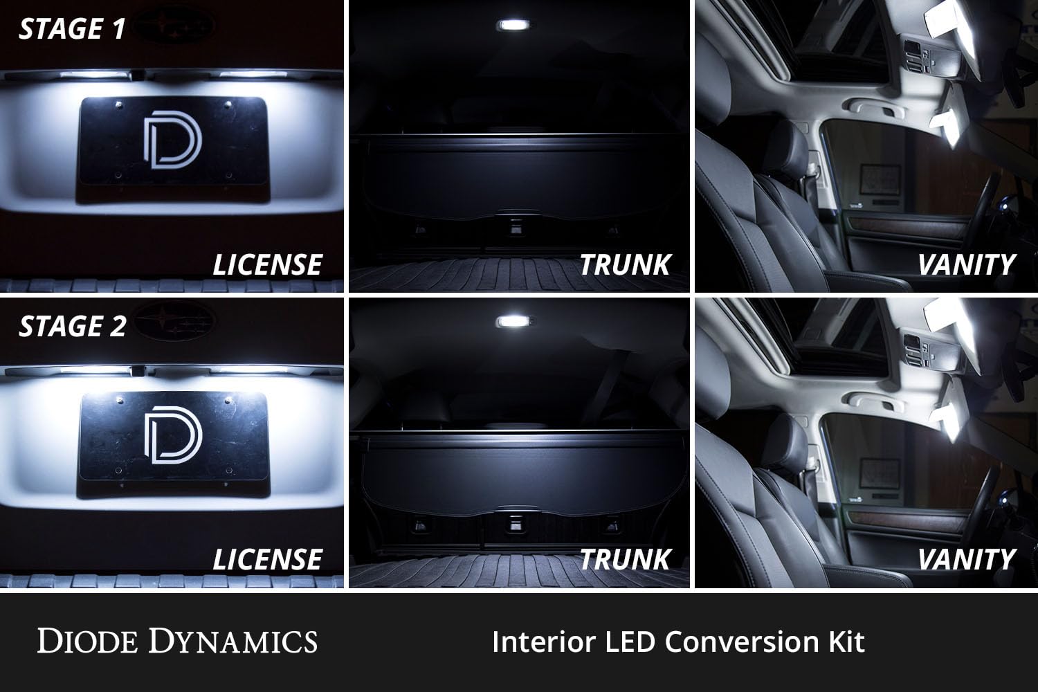 LED interior bulb pack Diode Dynamics compatible with Chevrolet Tahoe 2007-2014, Stage 1