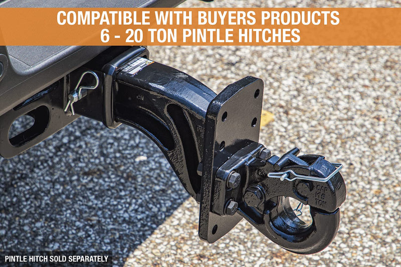 PM3109 Buyers Products Pintle Hook Mount – 4 Position Adjustable Trailer Hitch Receiver for 3 Inch Trucks, 30,000 lb MGTW – Heavy-Duty Tow Hitch, 6,000 MVL Rated, 10"