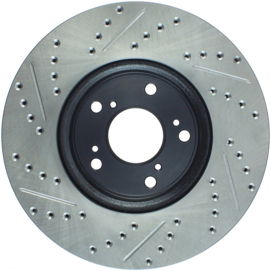 Sport Drilled/Slotted Brake Rotor StopTech 127.40086L (Front Left), 1 Pack