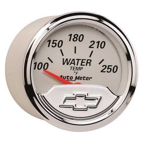 Chevy Auto Meter Vintage 2-1/16" Electric Water Temperature Gauge (100-250 Degree F, 52.4mm)