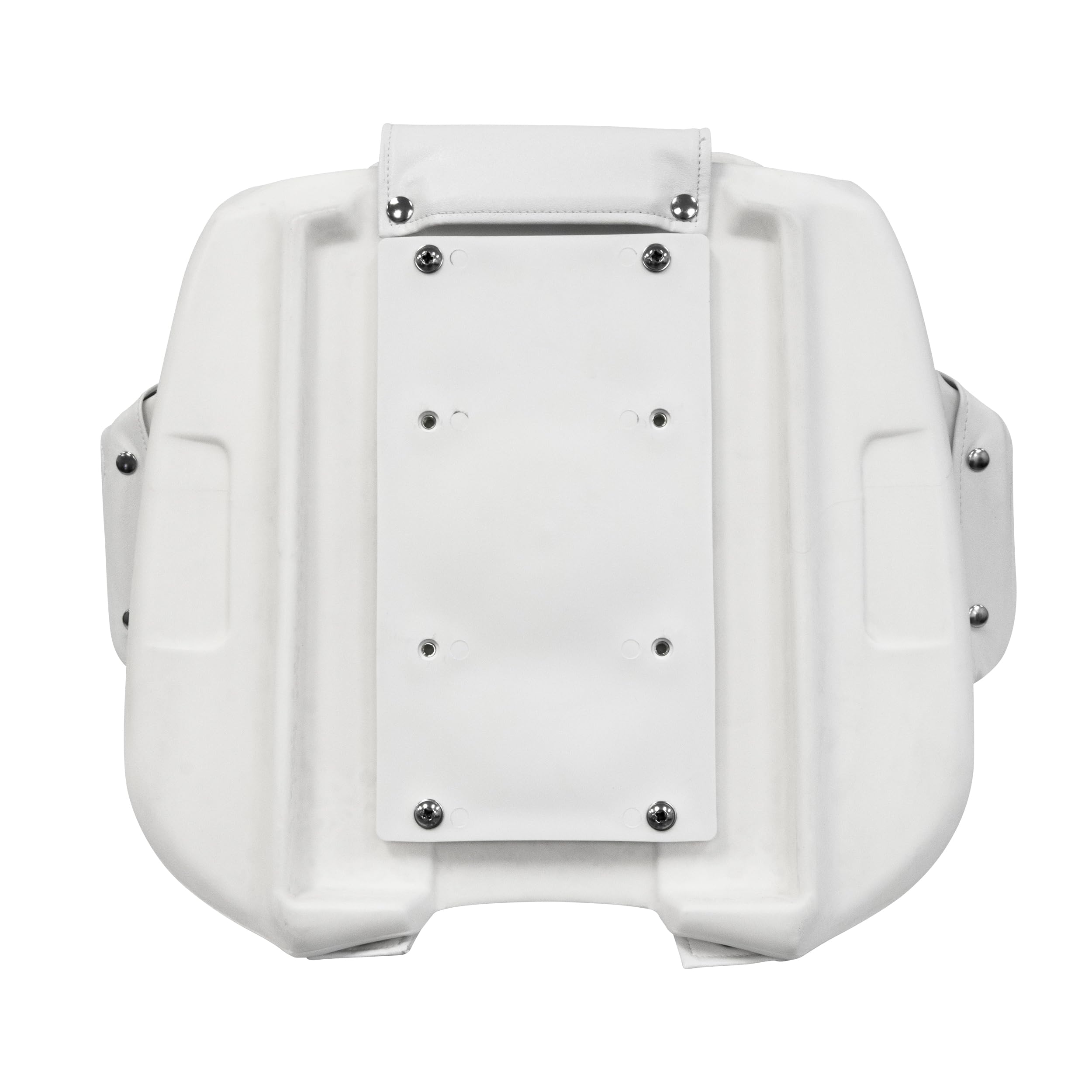 8WD1007-3-710 Wise Captains Chair with Cushions and Mounting Plate, White
