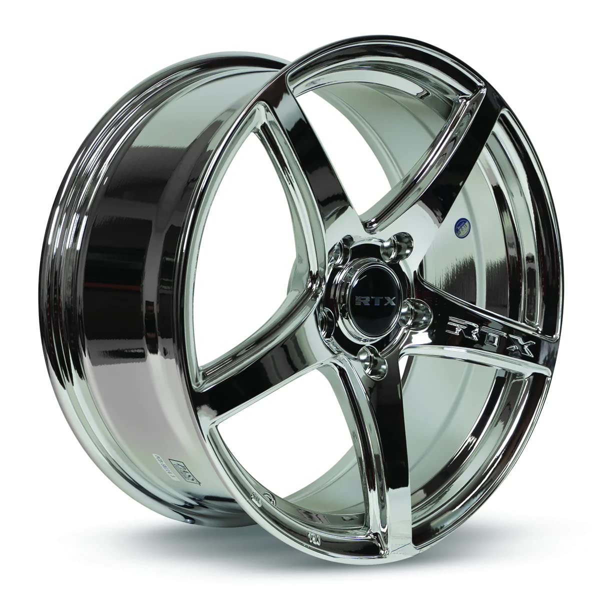 ILLUSION RTX Custom Wheel - 18x8, 42 Offset, 5x114.3 Bolt Pattern, 73.1mm Hub - Chrome PVD Rim
