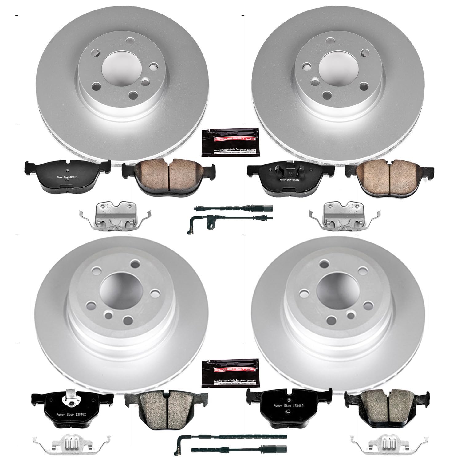 Power Stop Z23 Evolution Geomet Coated Brake Kit For BMW X5 Front and Rear 2007-2010 [Model Specific]