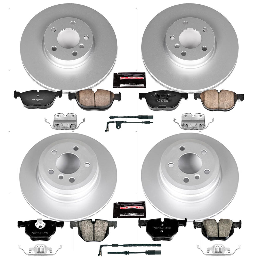 Power Stop Z23 Evolution Geomet Coated Brake Kit For BMW X5 Front and Rear 2007-2010 [Model Specific]