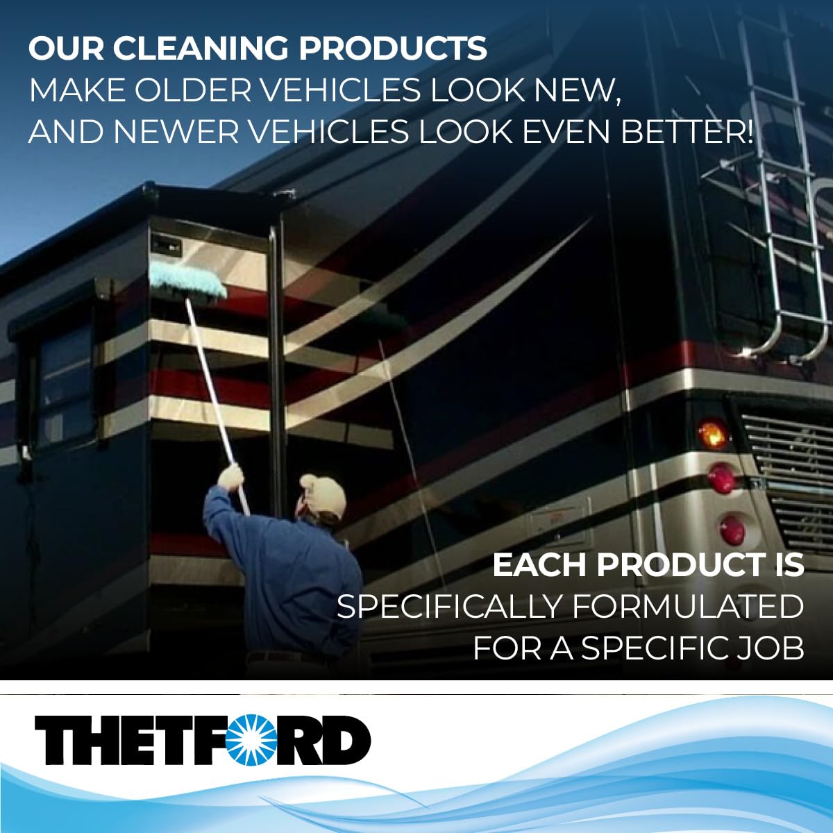 Thetford RV Wash and Wax Premium, Detergent and Wax for RVs / Boats / Trucks / Cars - 1 Gallon - Thetford 32517