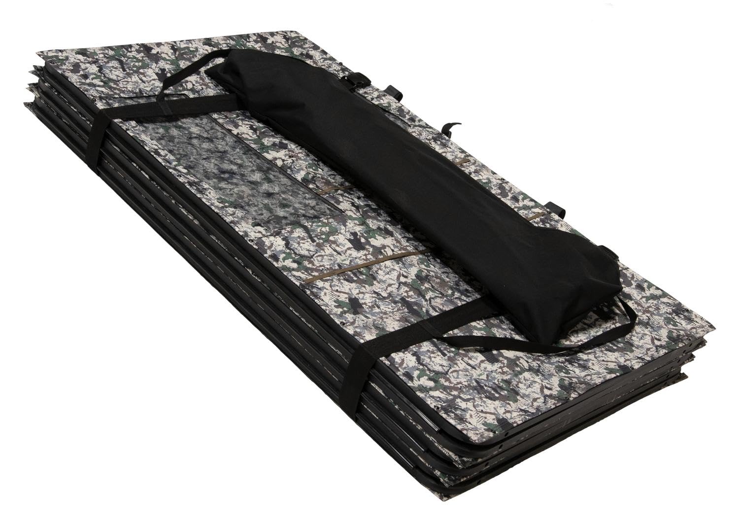 Hawk Scout Down & Out Hunting Durable 74'' Height No-Tool Assembly Camo Concealing Ground Panel Blind with Silent Magnetic Closures & Multiple Windows