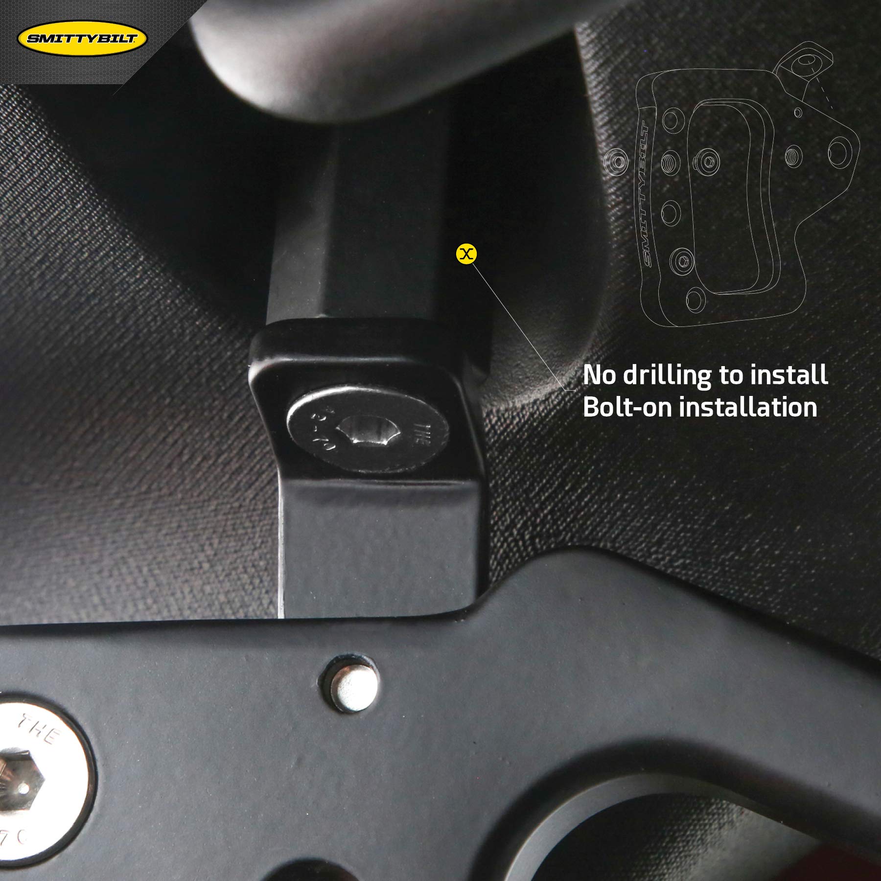 ALUMINUM GRAB HANDLES SmittyBilt - SB76931