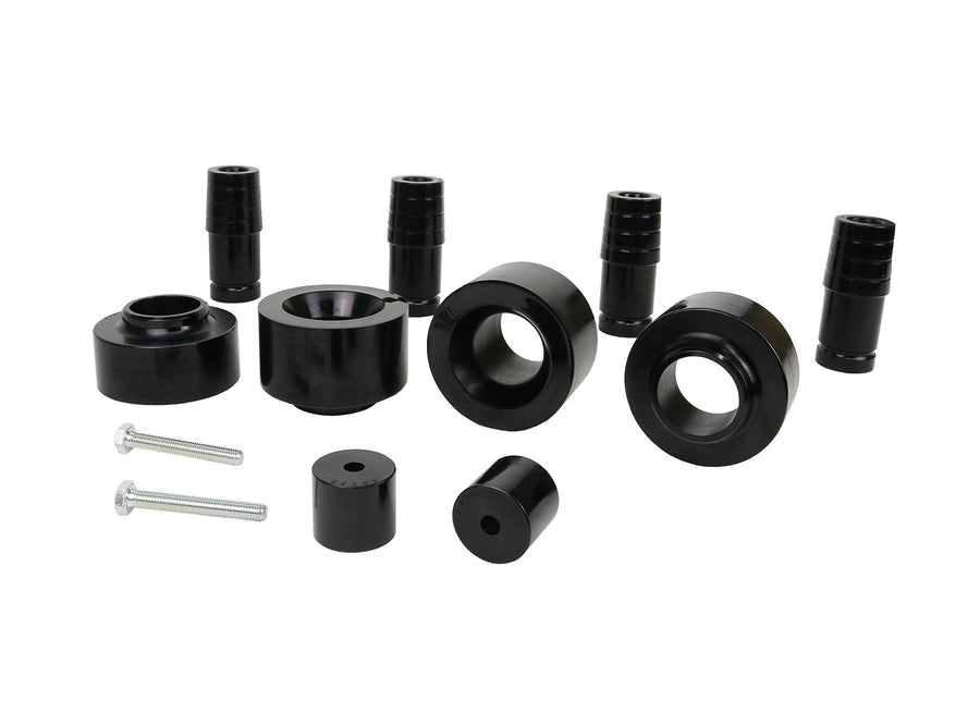 Nolathane Coil Spring Lift REV218.0004 Isolator Black (Front and Rear With Extended Bump Stop Bushing 11/2 In)