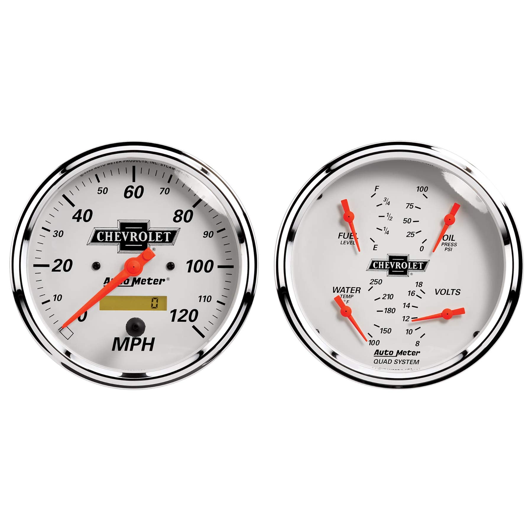 Auto Meter Arctic White 1303-00408 Street Rod Kit,5 Inch